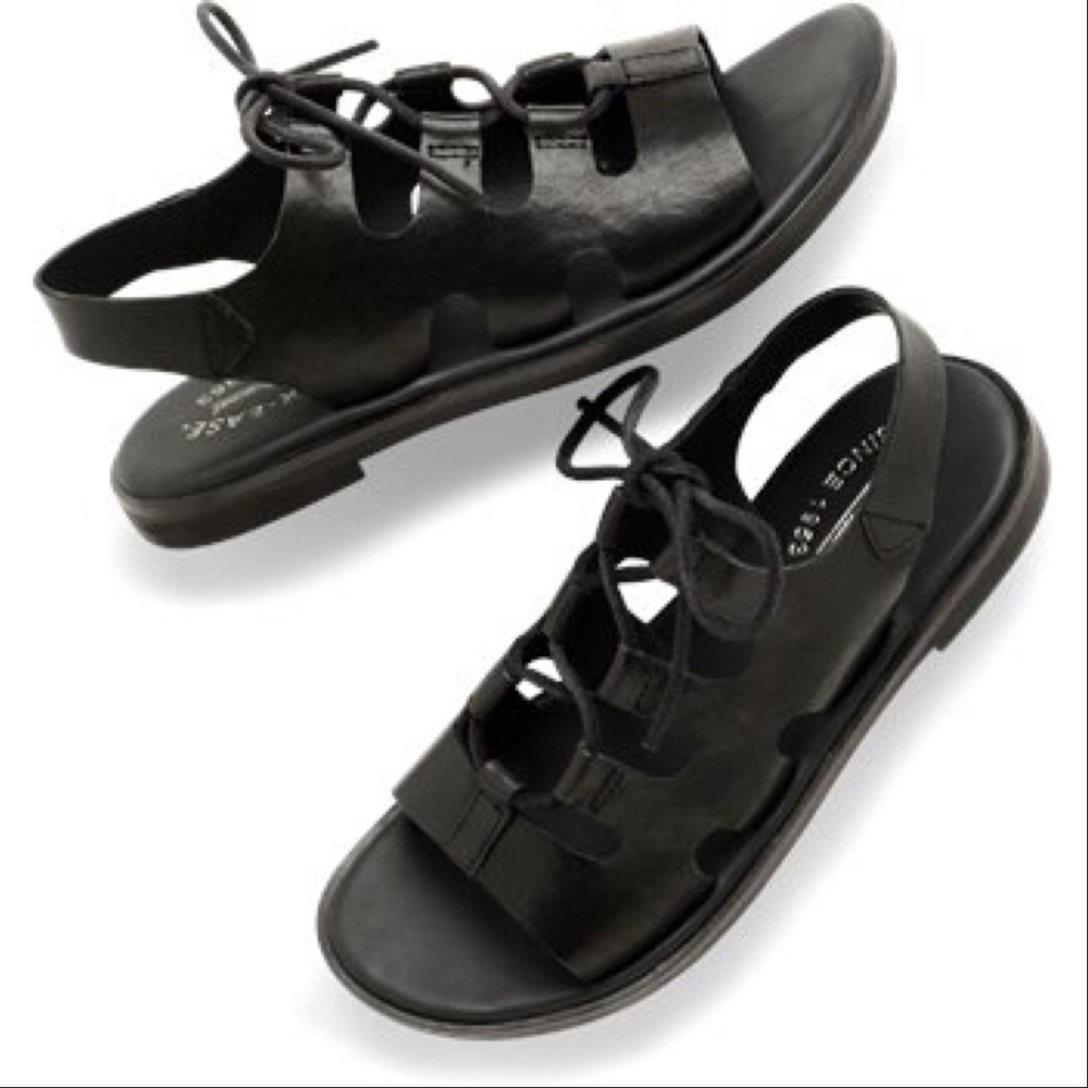 Saga Leather Ghillie Lace Up Sandals - Picture 5 of 6
